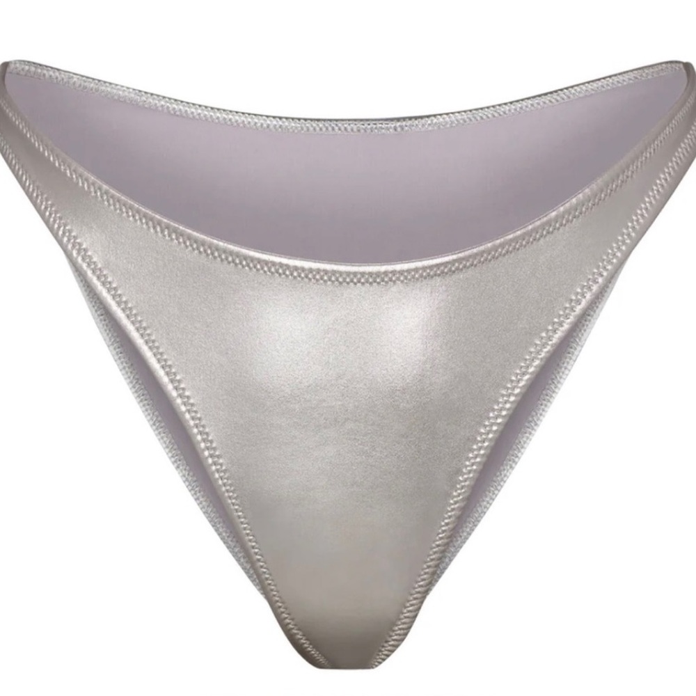 SKIMS METALLIC SWIM BOTTOM